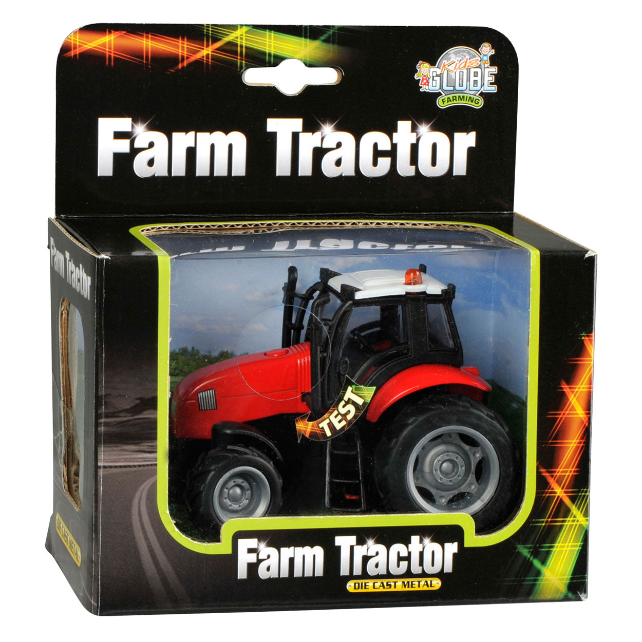 Kids Globe - tractor met licht en geluid 1:32