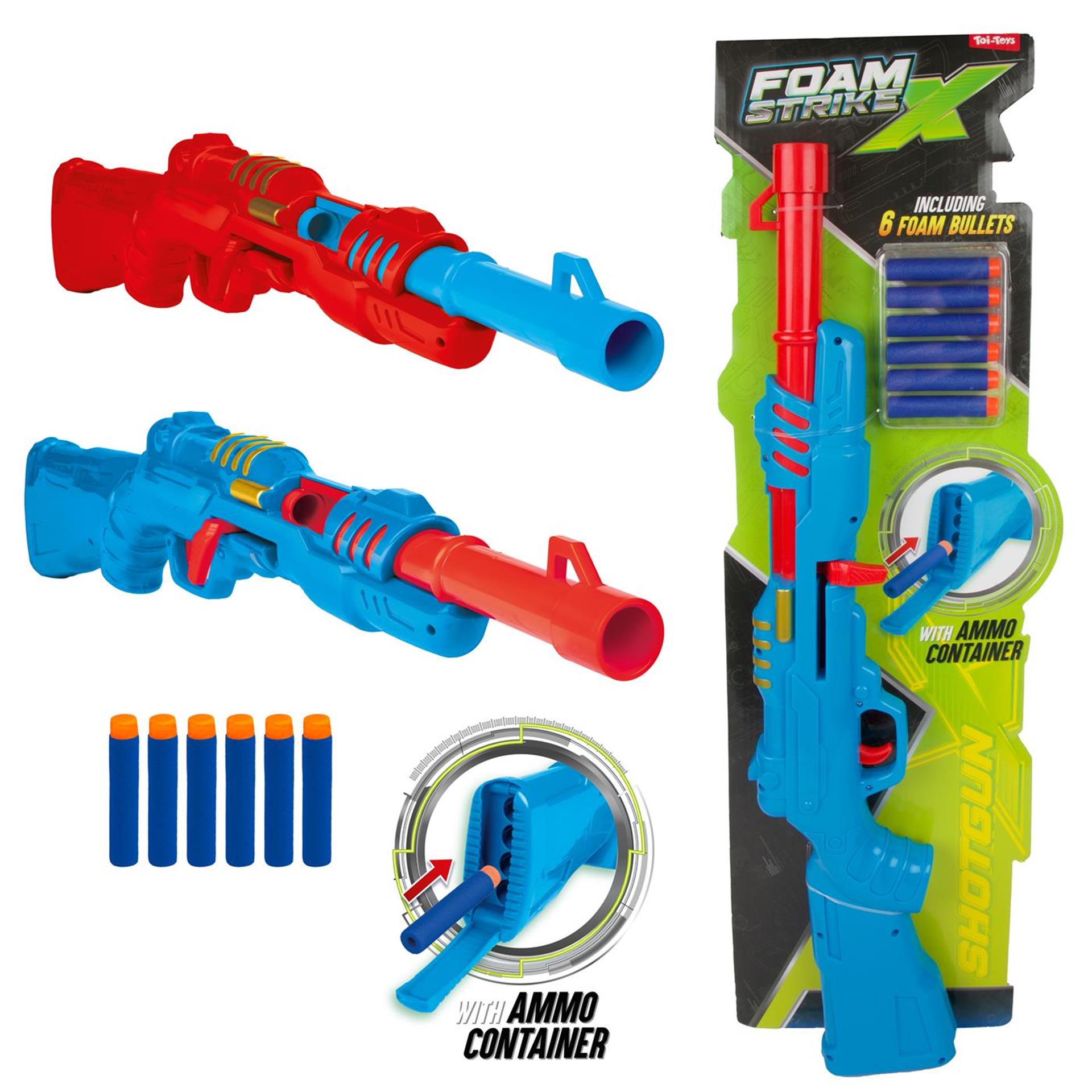 Toi-Toys - Toi-Toys Foam strikex shotgun met 6 foampijlen
