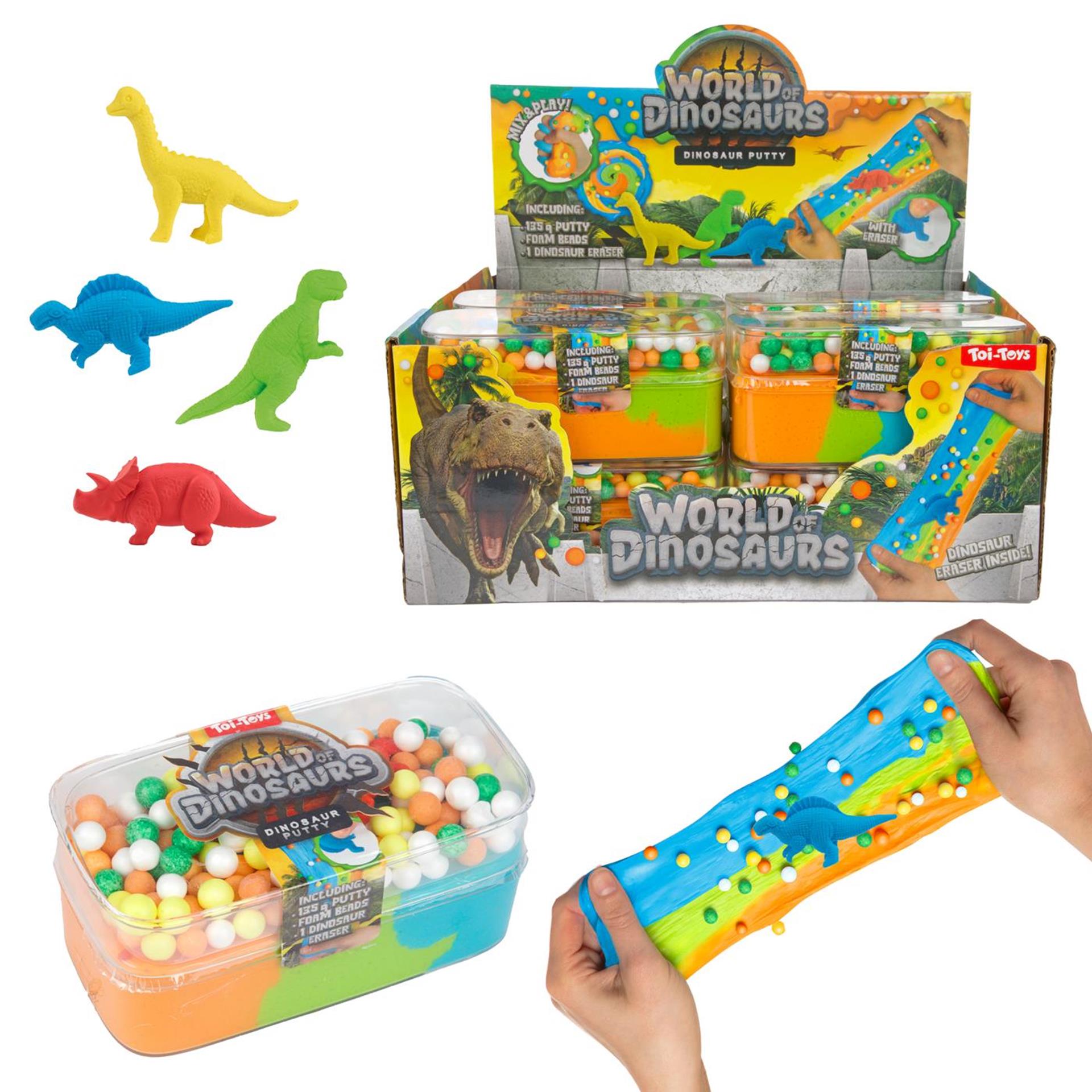 Toi-Toys - Toi-Toys World of dinosaur puffer slijm - 135gr.