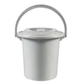 Curver emmer + deksel grijs 10ltr toiletemmer luieremmer