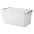 Curver handy+ opbergbox 50l transparant grijs wit