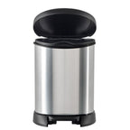 Curver decobin 15l rond zilver zw