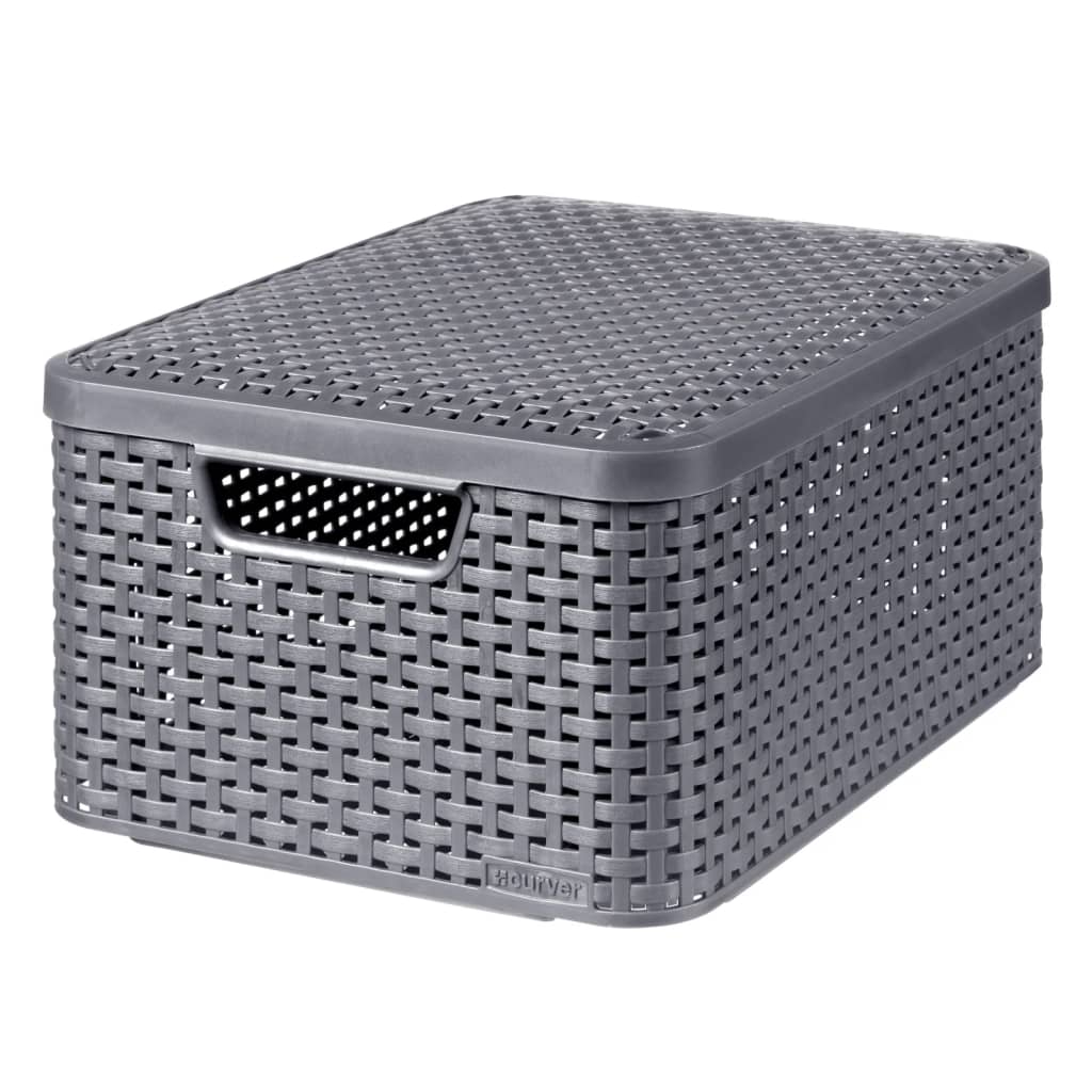 Curver style mand m met deksel antraciet