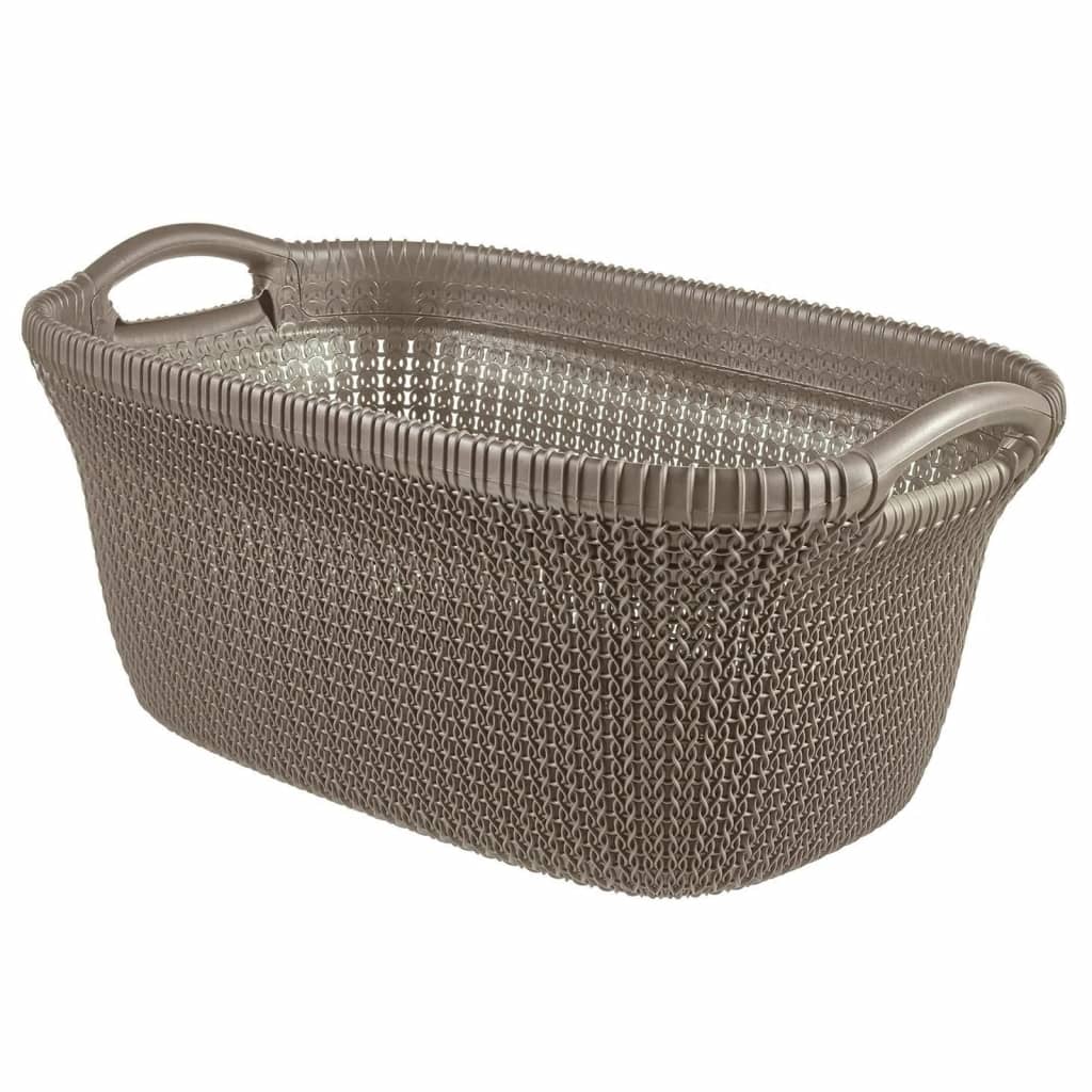 Curver knit wasmand 40ltr bruin