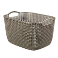 Curver opbergmand knit-look 19l bruin