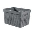 Curver infinity dots opbergbox 17l antraciet