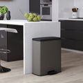 Curver pedaalemmer deco duo 26+26 l koelgrijs
