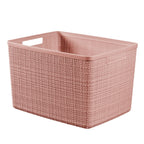 Curver - Curver opbergmand jute-look 20l roze