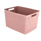 Curver - Curver opbergmand jute-look 20l roze