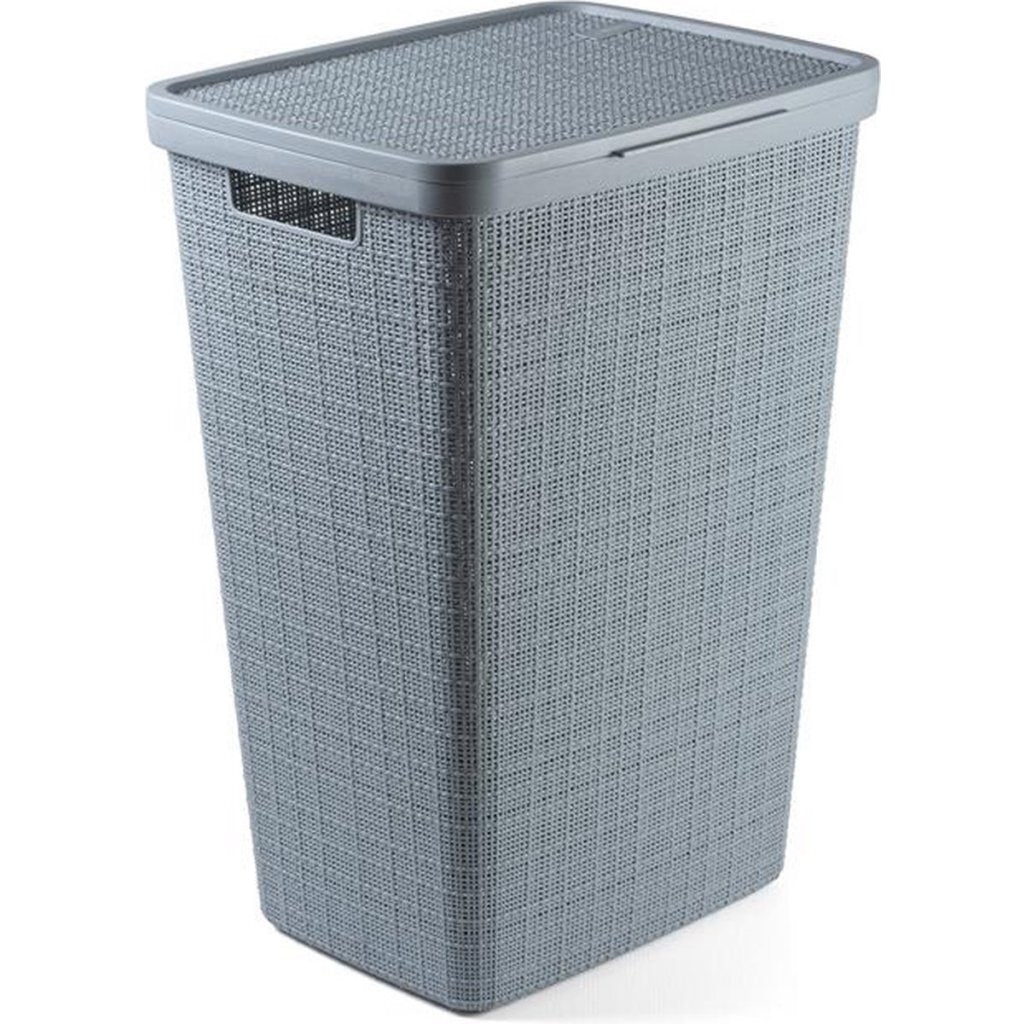 Curver jute wasbox 58l smokey grey