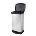 Curver deco bin duo 23l+23l zilver