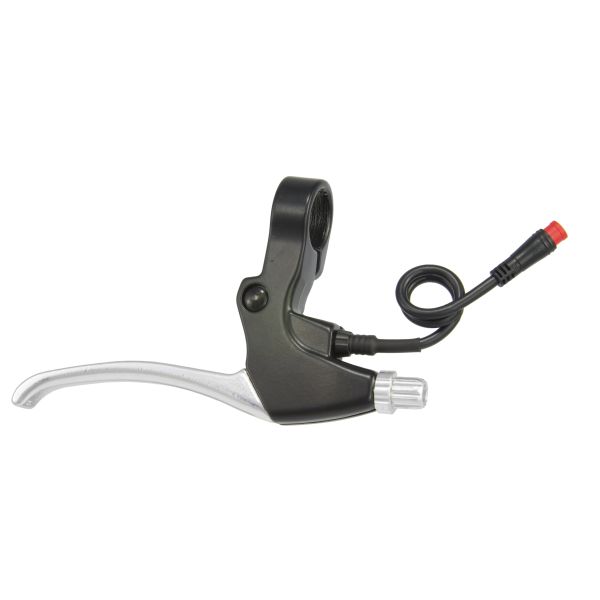 Saccon - remhendel set voor e-bike met magnetische rem onderbrekings schakelaar. zwart/zilver