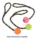 Happy Pet - Happy Pet tough toys bal studded aan touw rubber