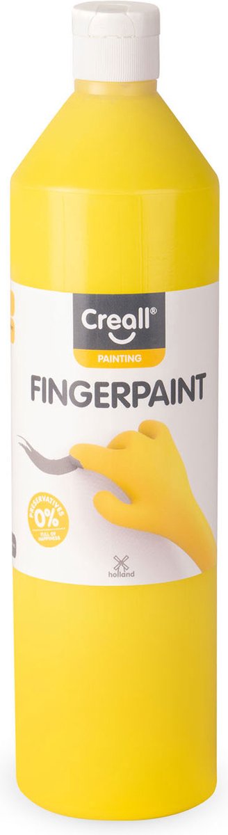 Creall vingerverf conserveringsvrij geel, 750ml