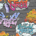 Dutch wallcoverings behang graffiti meerkleurig l179-01
