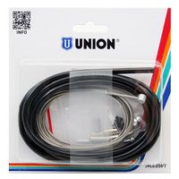 Union kabelset rem 2.25m rvs zwart