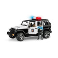 Bruder auto jeep politie wrangler rubicon unlimited licht en geluid