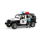 Bruder auto jeep politie wrangler rubicon unlimited licht en geluid