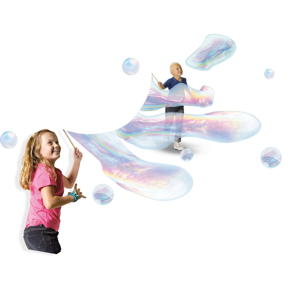 Ses creative ses - mega bubbles xxl - bellenblaas - met handige tool, paperclips en sterk zeepsop voor de leukste grote bellen