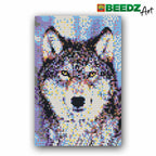 Ses beedz art: strijkkralen wolf | 2 stuks