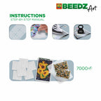 Ses beedz art: strijkkralen zonnebloemen | 2 stuks