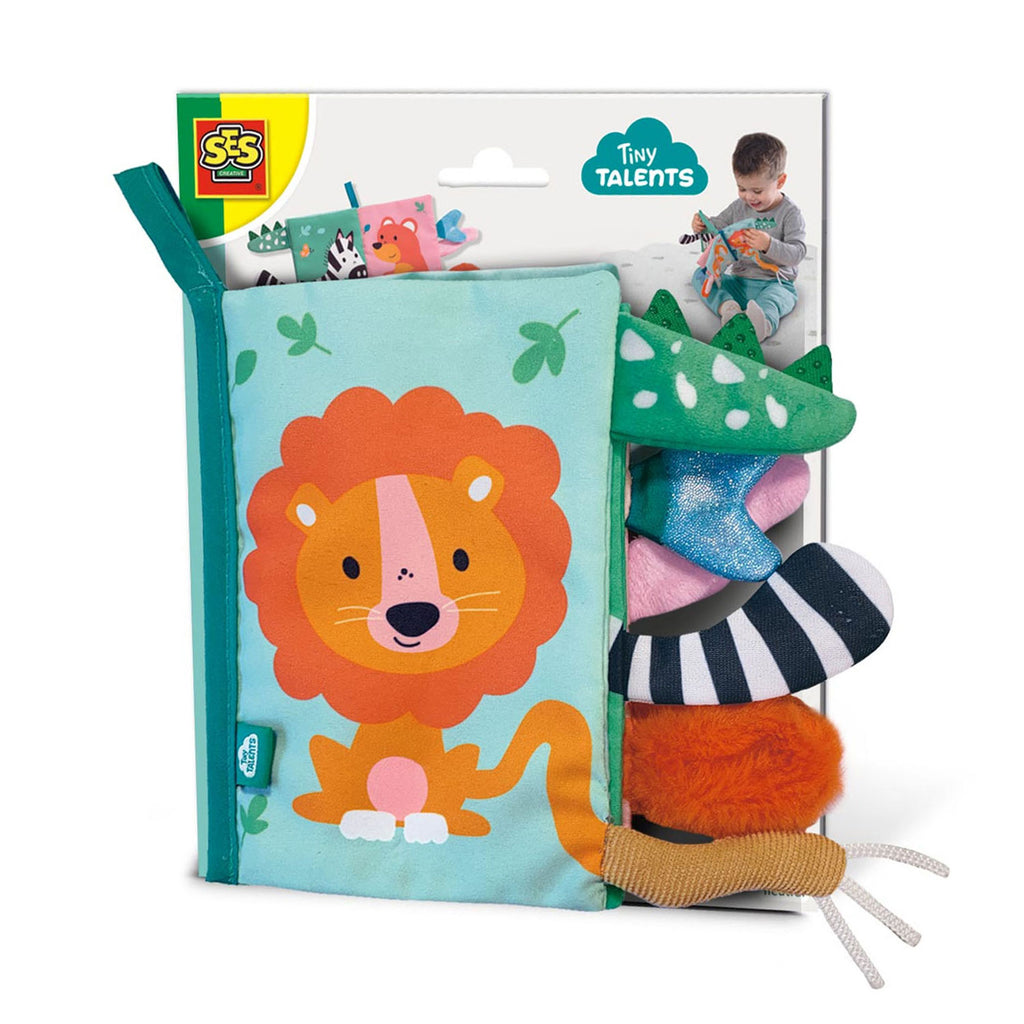 SES Creative - Creative Ses tiny talents sensory soft dierenstaarten boek