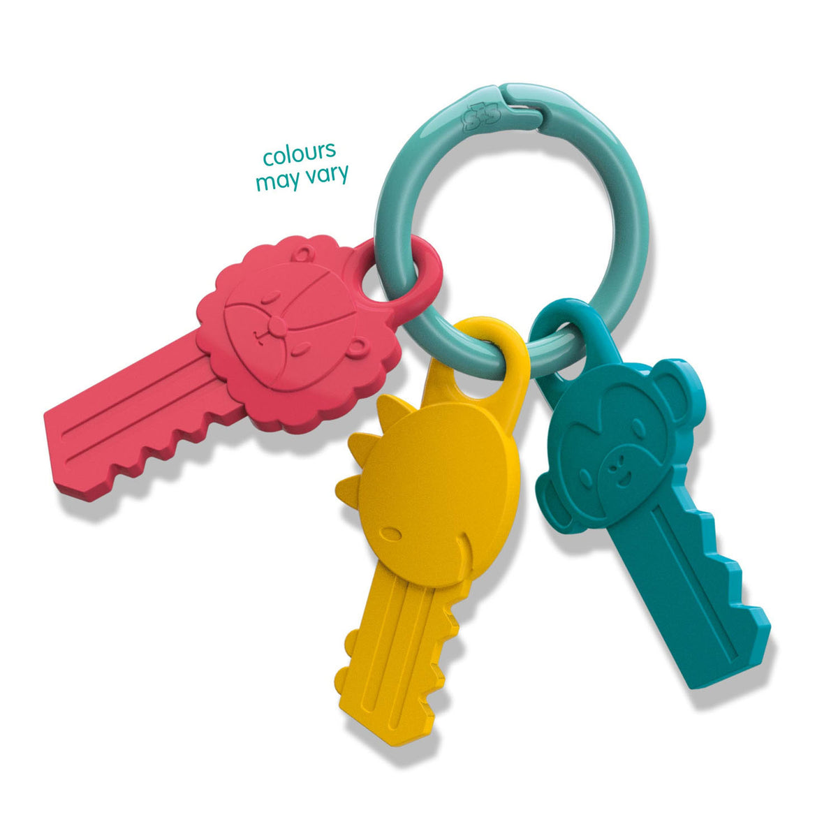 Ses creative tiny talents speelsleutels met dierenhoofden - 3 stuks - vanaf 3 maanden - baby speelgoed - motorische ontwikkeling - schoencadeautjes sinterklaas