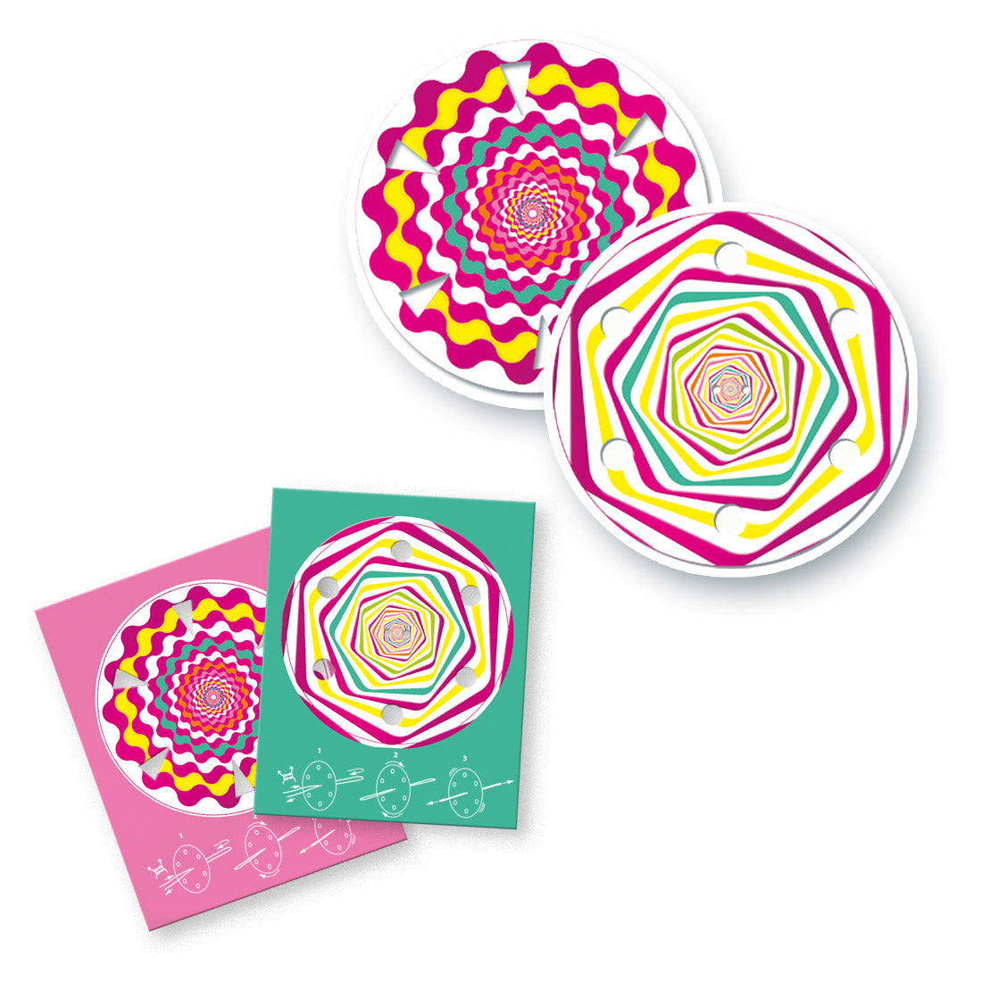 Ses swirl spinner - metallic 2 stuks