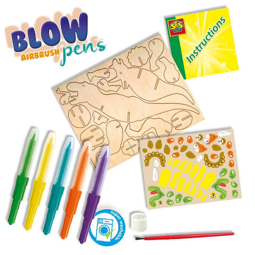 SES Creative - Creative Ses blow airbrush blaaspennen dino's