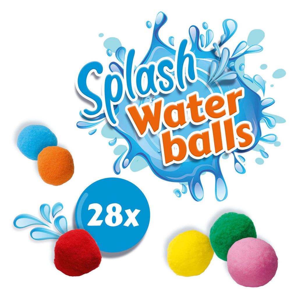 Ses creative ses - splash waterballen - herbruikbare waterballonnen - droog en nat te gebruiken - vrolijke kleuren - 28 ballen per set - waterballon alternatief - buiten spelen zomer - zwembad speelgoed