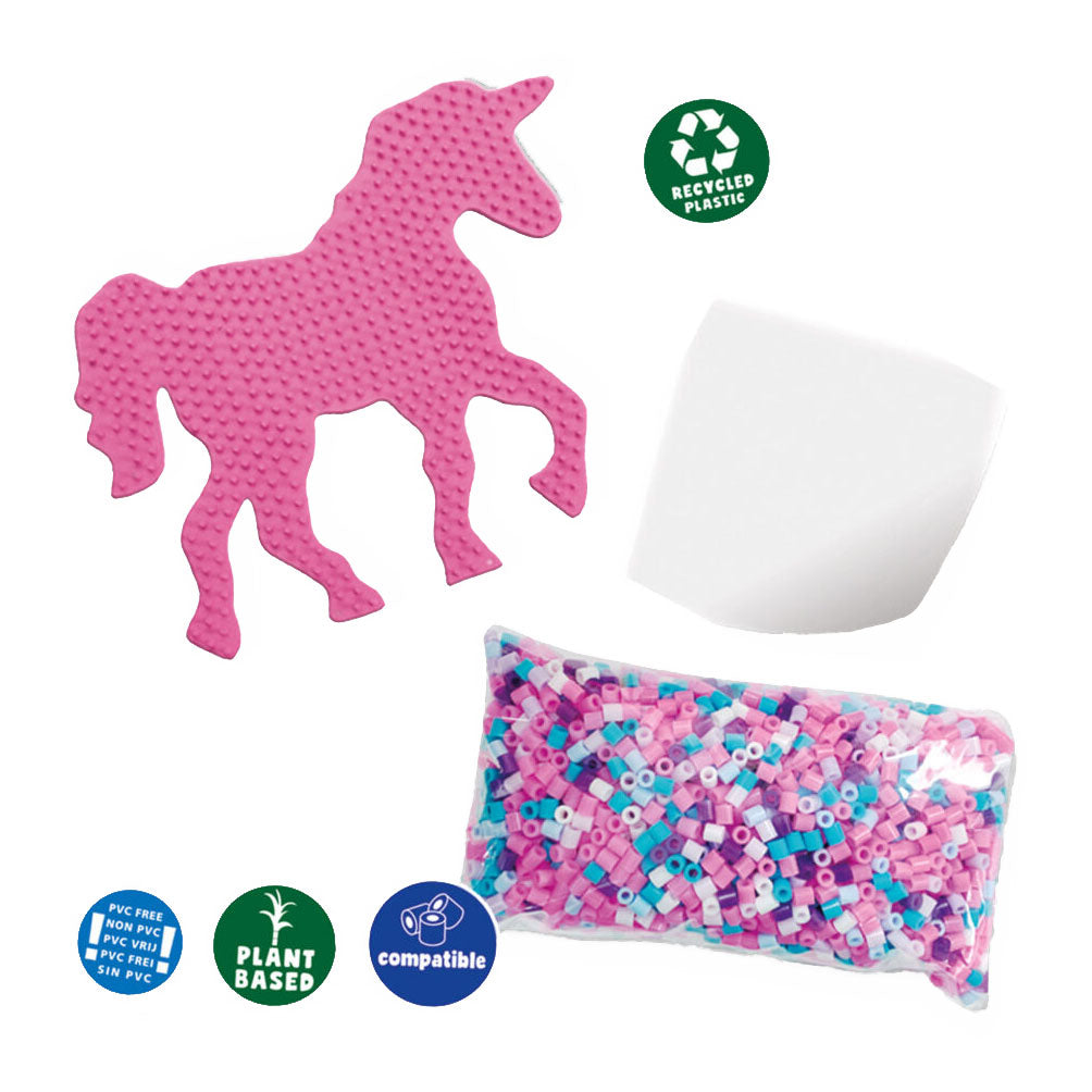 SES - green beedz - strijkkralenset unicorn