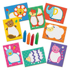 SES - my first - krijtjes dieren kaarten