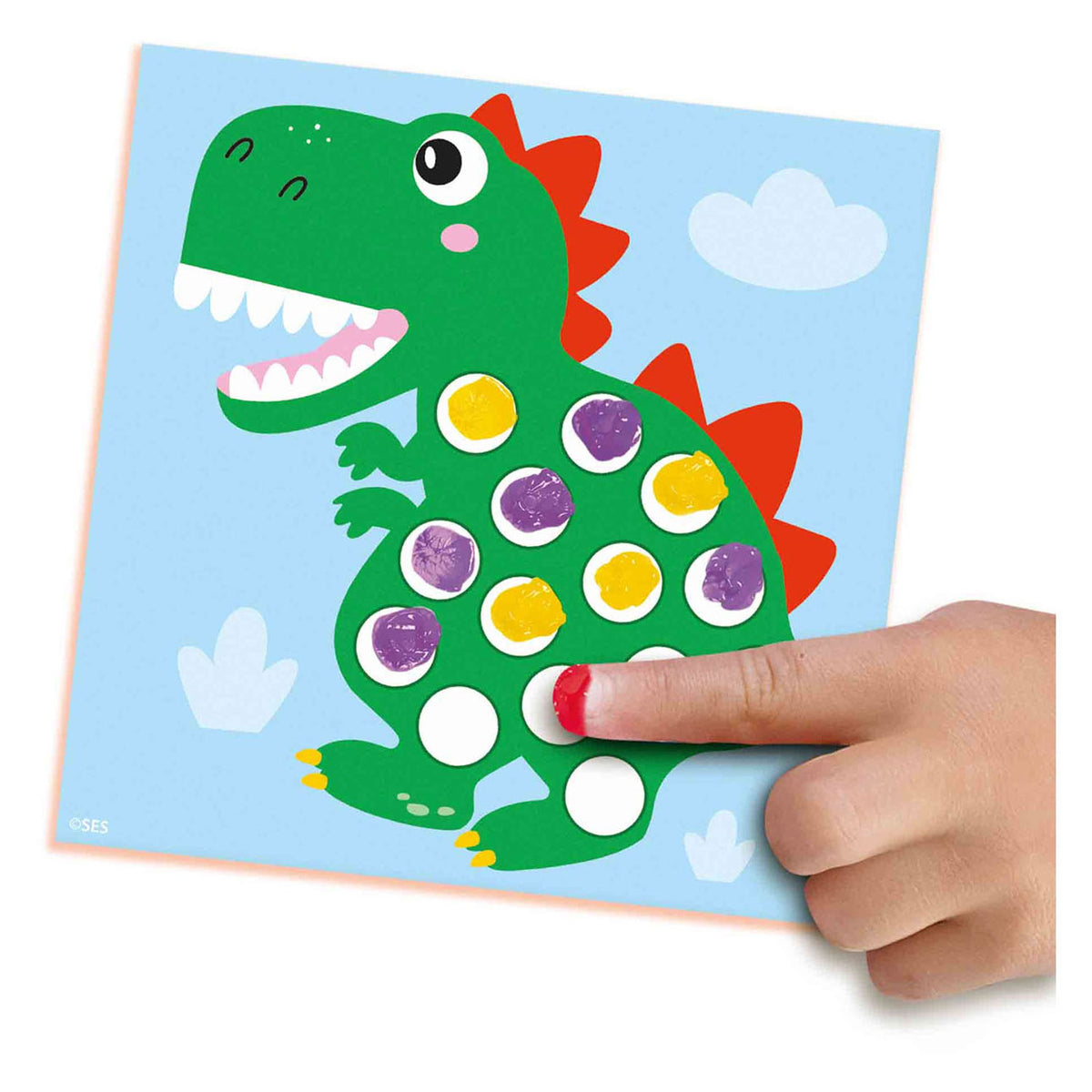 Ses - Ses my first - vingerafdruk verf dino's