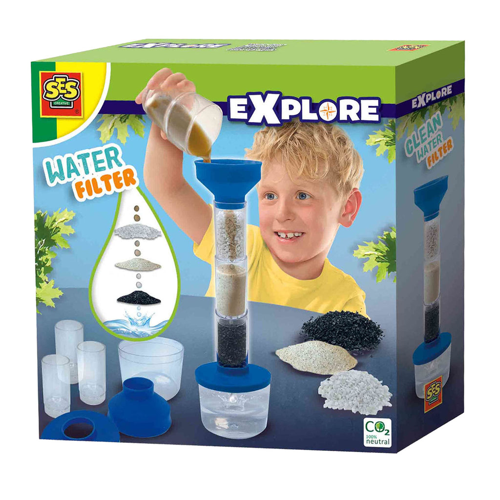 Ses creative waterfilter experimenteerset met filtermateriaal - 6-delig - vanaf 8 jaar - buitenspeelgoed - schoencadeautjes sinterklaas