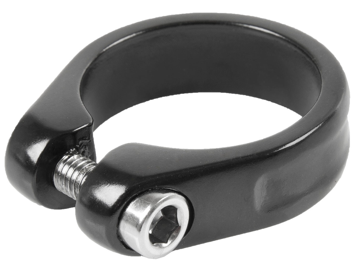 M-wave zadelpenklem met inbusbout 34.9 zwart op kaart