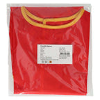 Creall - verfschort medium rood – kliederschort - knutselschort - 5-8 jaar - wasbaar - professionele kwaliteit - gebruikt op scholen en kinderdagverblijven