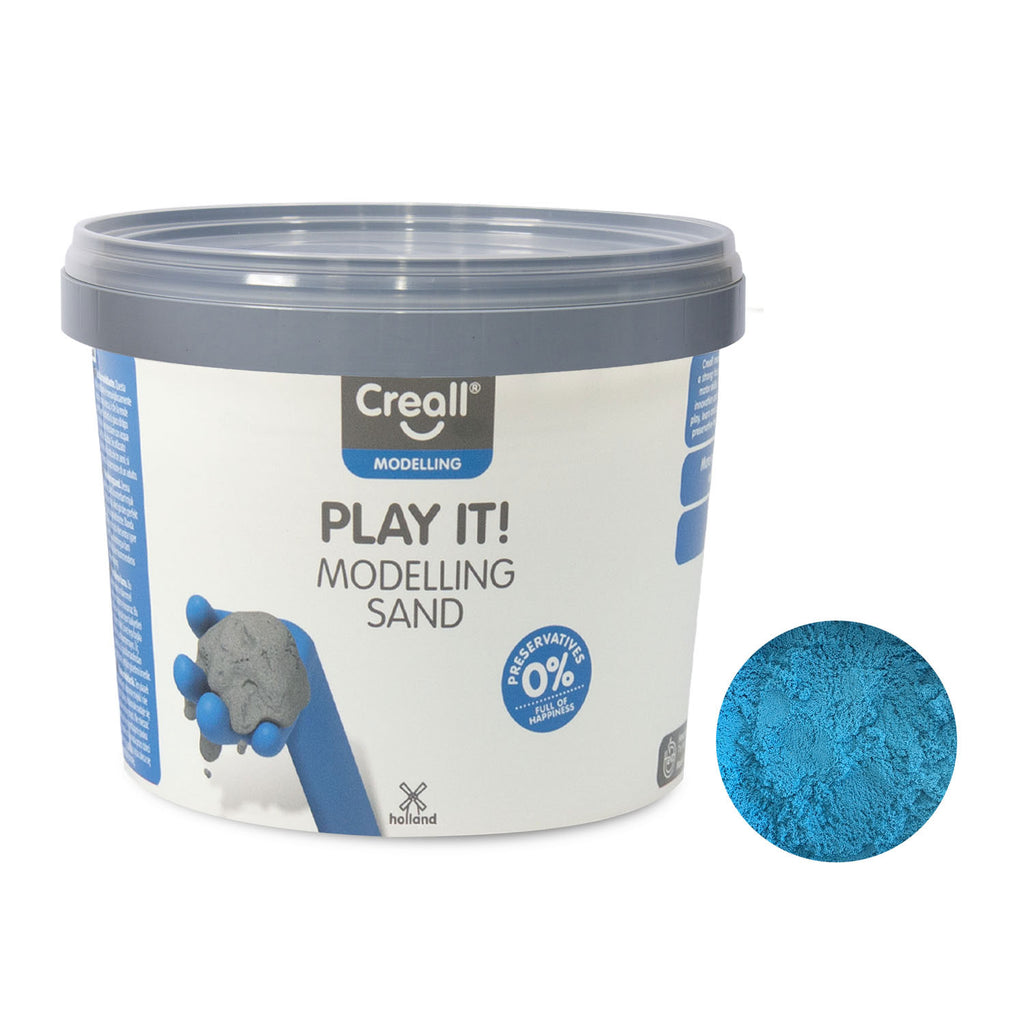 Creall - play it speelzand blauw 750gr.