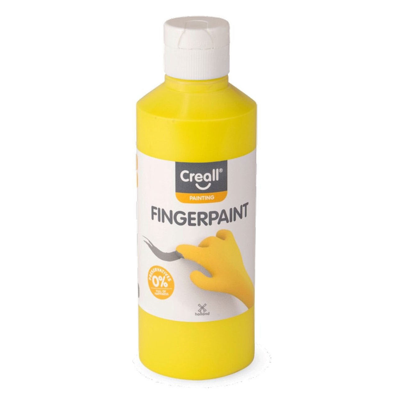 Creall - vingerverf conserveringsvrij geel - 250ml