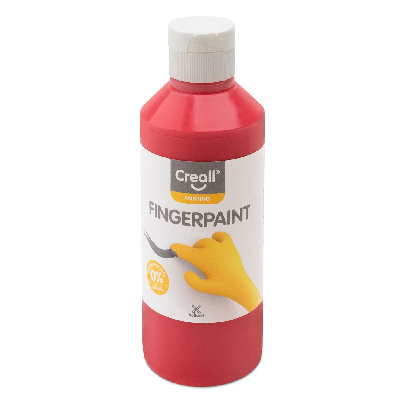 Creall - vingerverf conserveringsvrij rood - 250ml