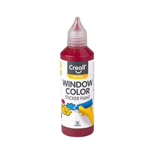 Creall - raamverf donkerrood - 80ml