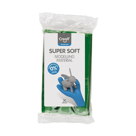 Creall - supersoft klei conserveringsvrij groen - 500gr.