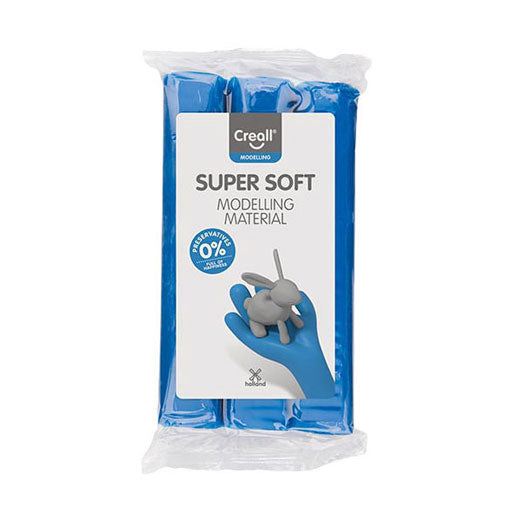 Creall - supersoft klei conserveringsvrij blauw - 500gr.