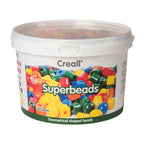Creall - superkralen 7 vormen 5 kleuren - 245st.
