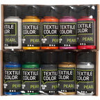 Creativ Company - Creativ Company Https://www.cchobby.nl/textielkleur-parelmoer-diverse-kleuren-10x50-ml-1-doos