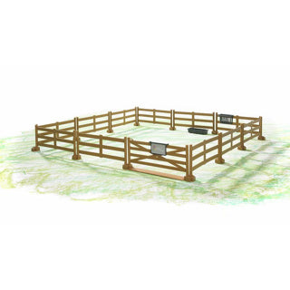 Bruder paarden afrastering bruin