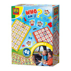 Ses creative 02406 raamsticker spel voor in de auto - reisspellen - onderweg in de auto - 48 stickers en 2 speelborden