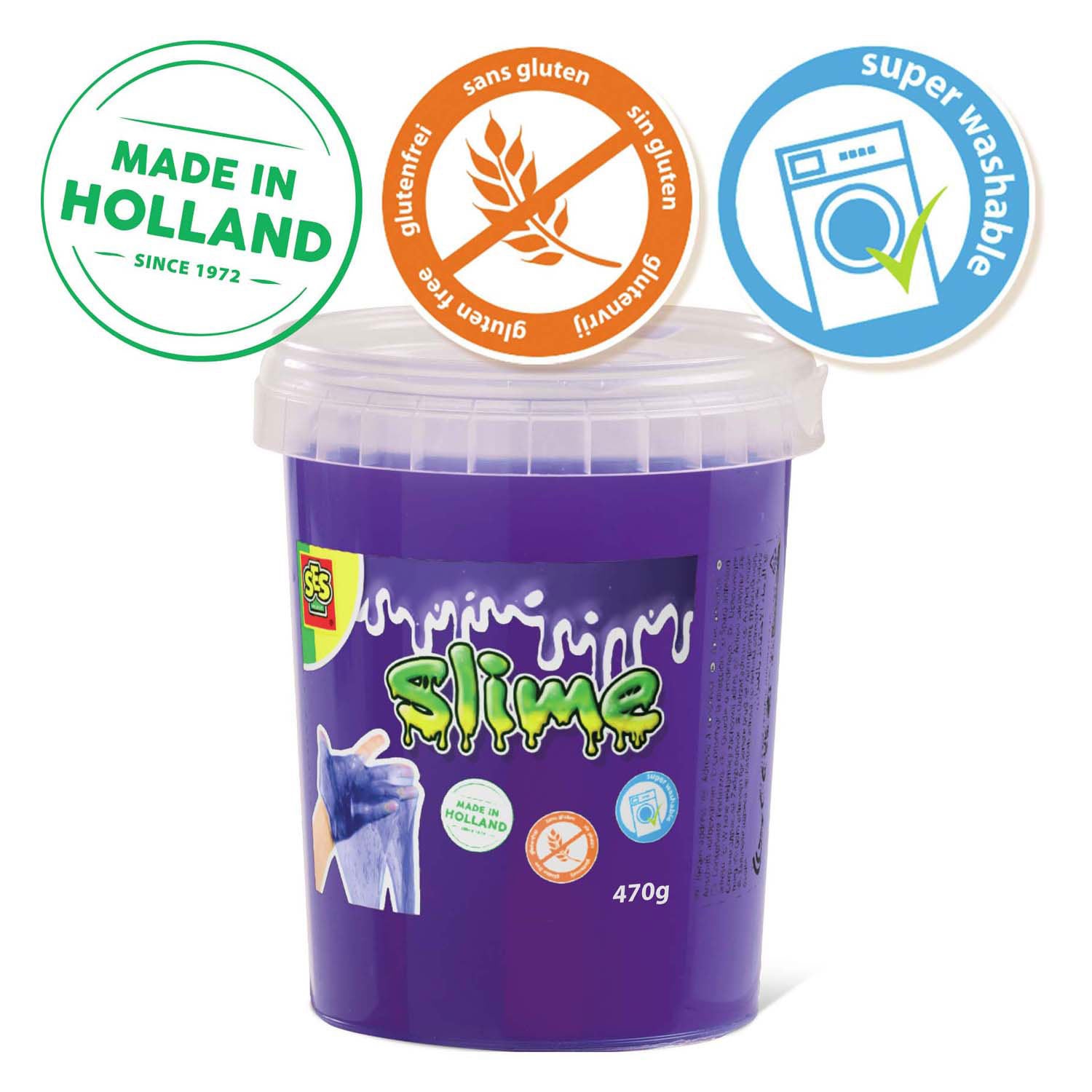 SES Creative - Creative Ses slime - paars glitter 470g