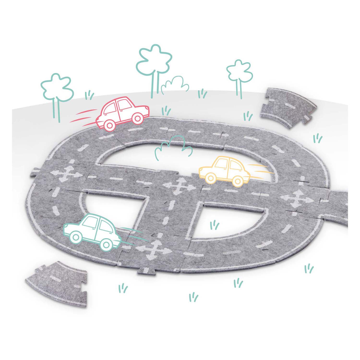 Ses creative ses vilten wegencircuit, 20dlg.