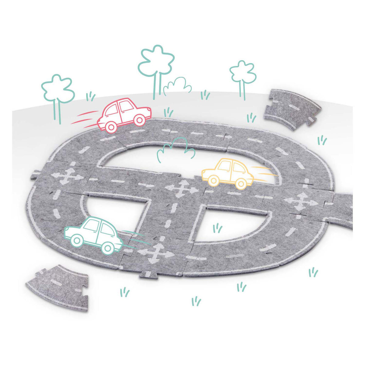 Ses vilten wegencircuit, 20dlg.