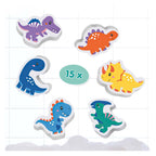 Ses creative - tiny talents - bad dino’s set - foam dino’s - plakken op natte tegels - stimuleert fantasie - veilig badspeelgoed - creatief spelen - dinosaurus speelgoed
